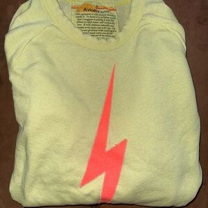Aviator Nation Neon Yellow Crew Neck